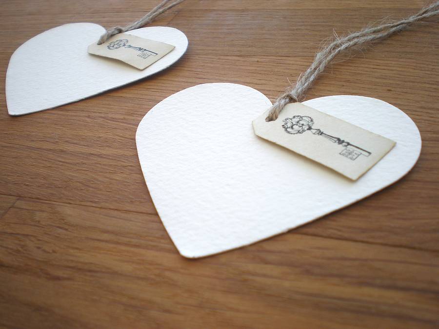 Heart Shaped Gift Tags By EdgeInspired | Notonthehighstreet.com